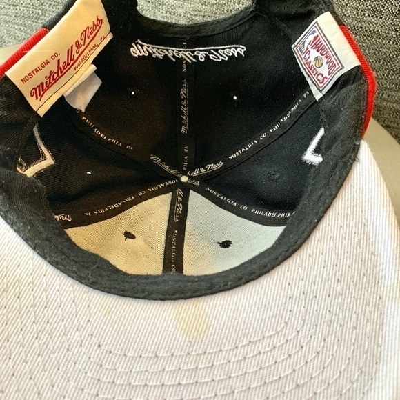 𝅺Mitchell & Ness Chicago Bulls snapback baseball hat hardwood classics nba cap - Picture 5 of 7